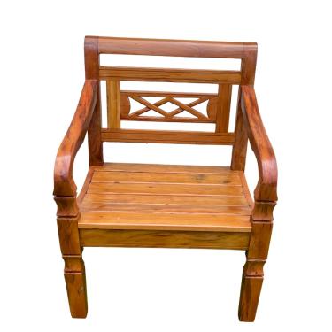 Imagem de Banco Poltrona Madeira Peroba Rosa  Modelo X Sudeste Rústico