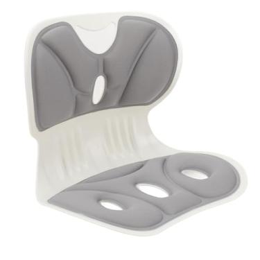 Imagem de Almofada de Apoio para Cadeira Traseira, Pétala de Tecido Respirável Em Forma de Suporte para Costas e Lombar para Correção de Postura e Alívio de Dor Nas Costas (Cinza)