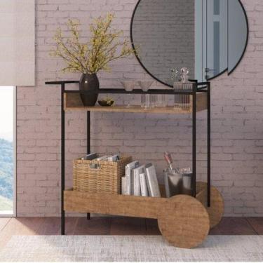 Imagem de Carrinho Chá/Bar Industrial Steel Quadra - Artesano Móveis