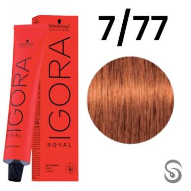 Imagem de Schwarzkopf Igora Royal Coloração 7/77 Louro Médio Cobre Extra 60ml, U