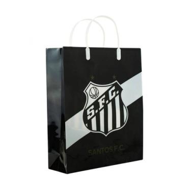 Imagem de Sacola De Presentes Cores Time 33x9x27cm - Santos - Mileno