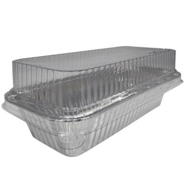 Imagem de Embalagem de Alumínio Com Tampa D10FS 650 Ml 50 Unidades - WYDA