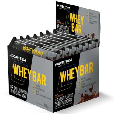 Imagem de Whey bar barra proteina 40g caixa 24 un chocolate probiotica - PROBIÓT