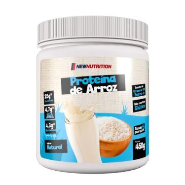 Imagem de Proteína Vegetal de Arroz Pura 450g Natural NewNutrition, 450g