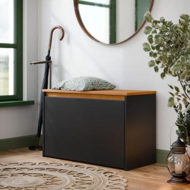 Imagem de Armário Sapateira Organizadora Mel 1 Porta Basculante Hall de Entrada 