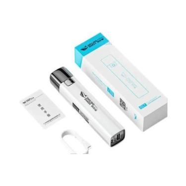Imagem de Mini Lanterna Tática LED Ultra Brilhante 400lm - Power Bank com 3 Modo