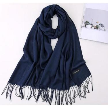 Imagem de Cachecol Lenço Pashminas Echarpe Femino/Unissex/ Masculino Para Frio I