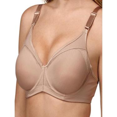 Imagem de Sutiã com Aro e sem Bojo Support Control Demillus 64905 Taça C, Bege, 