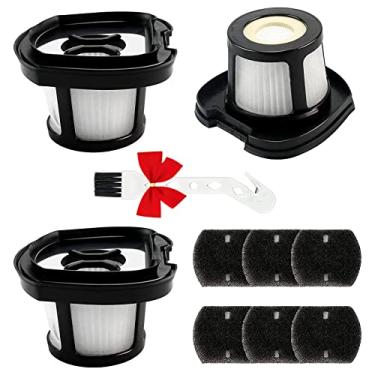 Imagem de Pacote com 3 filtros de aspirador de pó para 2390A 2390 2389 2579 2284W borracha de pelos de animais de estimação substituição do filtro de aspirador de pó portátil substitui 1614212 1614203 1614204