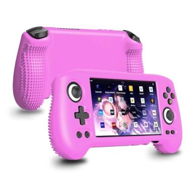 Imagem de FIOPAZ Capa protetora de silicone para RG556, capa macia compatível com Anbernic RG556, acessórios de console de jogos de mão retrô, capa de silicone para console de jogos para RG556