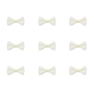 Imagem de Tupalizy Mini laços de fita de cetim pequenos laços artesanais de tecido de costura para decoração de Natal gravatas borboleta sacos de presente caixas cartões de convite de saudação lembrancinha de