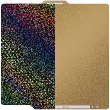 Imagem de YOOPAI Folha dupla face PEI+PEY, 257 x 257 mm, base de impressora 3D para impressoras 3D Bambu Lab A1 X1 X1C/P1P/P1S
