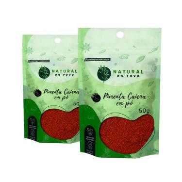 Imagem de Pimenta Caiena em Pó Pura Tempero Premium Kit 2 Pouch 50g  - Natural d