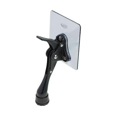 Imagem de CG PLUS Freio adesivo de batente de porta de um toque, batente de porta de metal semiautomático de um toque, com ponta de borracha antiderrapante para pisos de madeira, concreto, azulejo e carpete (10