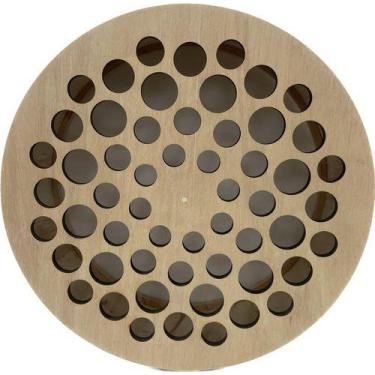 Imagem de Carretilha Madeira Para Pipa 49cm Multifuros 60 Furos 19 Pol - Fabrica