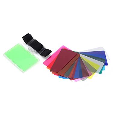 Imagem de Kit de Gel para Câmera Com 18 Peças, Transparência, Filme Colorido, Folhas de Plástico, Cor para Iluminação de Câmera, Tais e Outros Géis Fl Populares, Filtro de Gel de Câmera