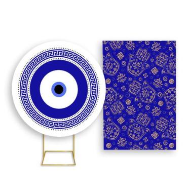 Imagem de Painel De Festa Redondo 1,50x1,50 + Painel Vertical 1,50x2,20 - Olho G