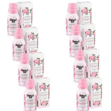 Imagem de OLEO FACIAL ROSA MOSQUETA NUTRITIV 30ml  NATUFLORES Kit 8und