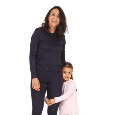 Imagem de Blusa Térmica Feminina Segunda Pele Peluciada Inverno Frio P-M-G-GG La