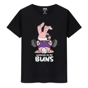 Imagem de Camiseta Masculina Algodão Casual Working - Markelly, Preto, XGG