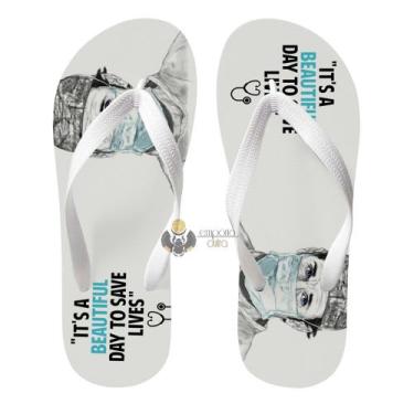 Imagem de Chinelo Grey's Anatomy beautiful day save - Empório Dutra, 37/38