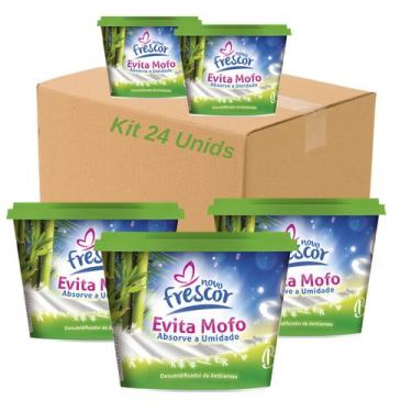 Imagem de Kit 24 Un Desumidificador De Ar Antimofo Guarda Roupas 80g Armário Clo