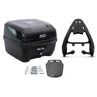 Imagem de KIT BAÚ 33L M.LOCK TRAFFIC III GIVI + BAGAGEIRO SCAM Cg 125 Cg 150 Cg 160 Fan Start Scam Fiber Force
