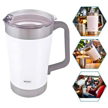 Imagem de Jarra Térmica Inox Jug Branca 1,9L Drinks Gelado ou Quente 8840 - Mor