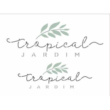 Imagem de Stencil Pintura Palavras Tropical Jardim 3312 15x20 Opa