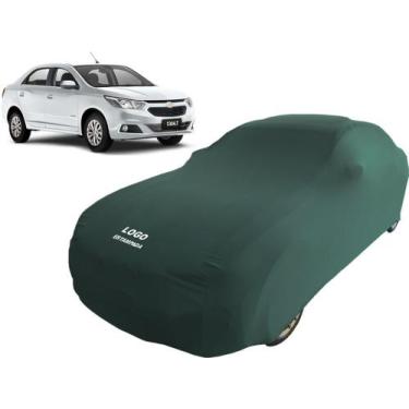 Imagem de Capa Para Cobrir Carro Chevrolet Cobalt Tecido Helanca - Mz, Verde