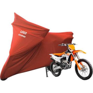 Imagem de Capa Cobrir Moto KTM 250 SX-F De Tecido Lycra - Mz, Vermelha