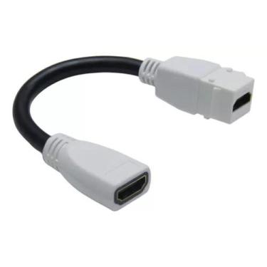 Imagem de Extensor Keystone HDMI Rabicho - 15cm - LM