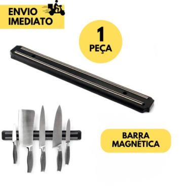 Imagem de Kit Barra Magnética para Parede Suporte para Facas e Ferramentas Imã F