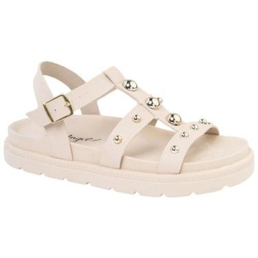 Imagem de Sandália Feminina Papete  Tratorada Bolinhas Versátil Confortável Via 