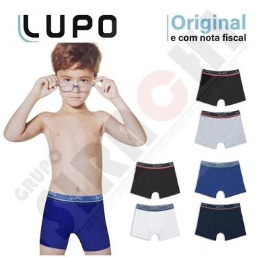 Imagem de Kit 8 cuecas boxer infantil lupo algodão cotton  141, Sortidas, M