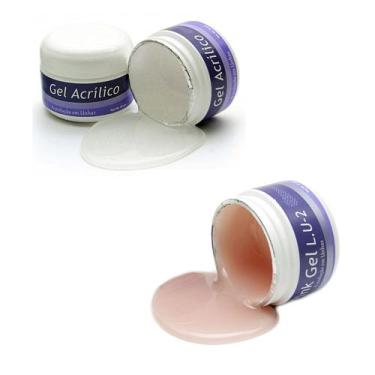 Imagem de Kit Unhas de Gel Piubella - Pink Gel Lu2 - Gel Acrílico