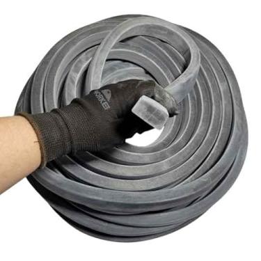 Imagem de Borracha Perfil Esponjoso Vedação 30x15mm Macio Borrachas Londrina - 08 Metros