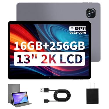 Imagem de Veidoo T80 Plus: Tablet Android de 13 Polegadas, Tela FHD 2K 2160 x 1440, 16GB RAM, 256GB ROM (Expansível para 1TB), Processador Octa-Core, Duplo SIM 4G LTE, Wi-Fi 2.4GHz, Preto