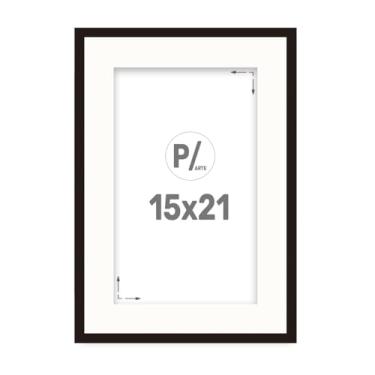 Imagem de Quadro Porta Retrato para Fotos 15x21 com Paspatur Borda Branca Proteção Petg