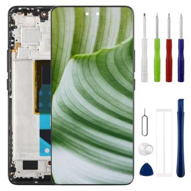 Imagem de SWARK Nova tela AMOLED compatível com Xiaomi 13 Lite (preto com moldura) [6,5 polegadas] Substituição de montagem digitalizador de tela sensível ao toque + ferramentas