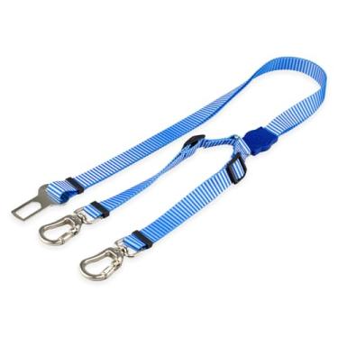 Imagem de Mood Pet Cinto De Segurança Pet Duplo Universal Cachorro Gato Cães Gatos Carro Coleira Adaptador Ajustável (Jetty)