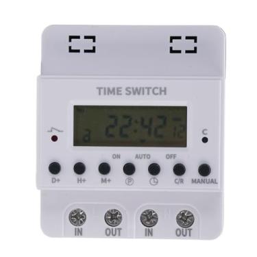 Imagem de Relé do Timer Timer Digital Interruptor Programável Timer Digital Tipo de Trilho Din 60A Semanal 7 Dias Programável Din Monte Rail para Irrigação Cronometrada da Fazenda