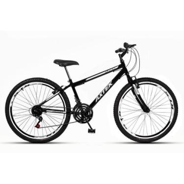Imagem de Bicicleta Aro 26 Axtek Sport Gold Rebaixado V-Brake Mtb 21V, Preto, Br