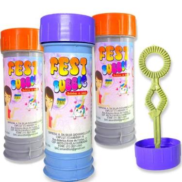 Imagem de Kit 6 Potinhos De Bolhas Sabão Lembrancinhas Lança Bolhas - Europio