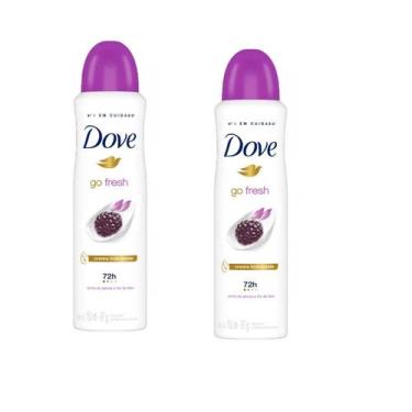 Imagem de Kit 2 Desodorante Aerosol Amora E Flor Lótus 150ml 72h -Dove