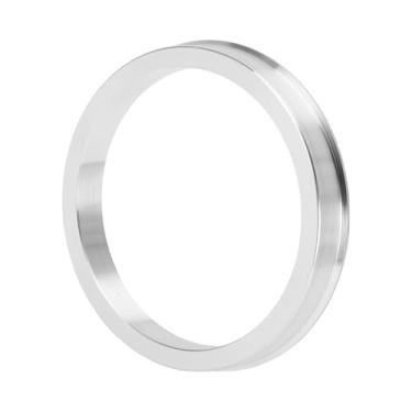 Imagem de INFINAUTO Anéis centralizados no cubo da roda do carro OD 69,1 mm para ID 59,1 mm eixo central de rodas amortecedores Hubrings liga de alumínio tom prata durável