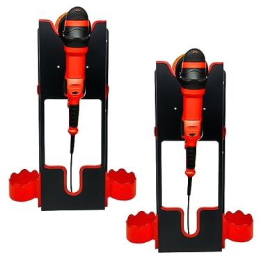 Imagem de Ulable Suporte para ferramentas de polimento de carro, suporte de parede, 2 unidades de suporte para máquina de polir, organizador de detalhes automotivos, suporte de polimento para ferramentas de