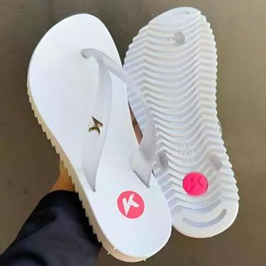 Imagem de Chinelo Sandália Lançamento Feminino 2024 - BrendaShoes, Branco branco