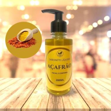 Imagem de Sabonete Líquido de Açafrão 200ml Anti-Foliculite, Ilumina, Purificaa 