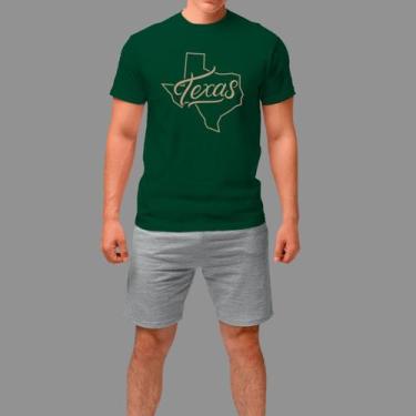 Imagem de Camisetas Básica Masculina Moda Country Gola Redonda - Rodliwes, Verde